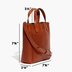 Madewell Small Transport Crossbody and matching Post Wallet in English Saddle